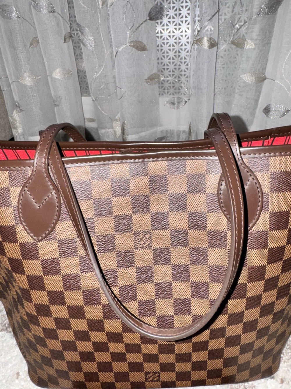 Louis Vuitton Brown Neverfull MM with Wallet - Picture 15 of 17